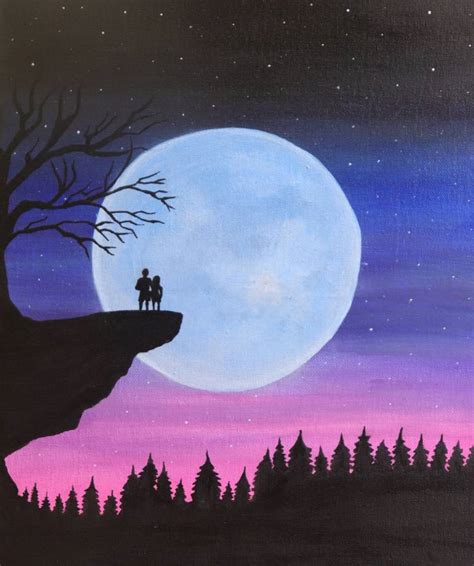 Moonlight Painting by Abinaya N | Saatchi Art