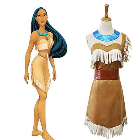 Disney Princess Pocahontas Indian Cospaly Costume Women Adult Halloween Outfit | Lazada PH