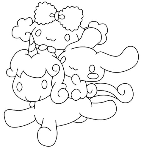 Sanrio Cinnamoroll Coloring Page - Free Printable Coloring Pages for Kids