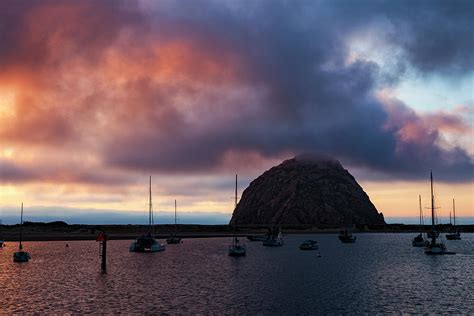 Morro Rock and Morro Bay at Sunset. Photograph by Rick Pisio - Fine Art ...