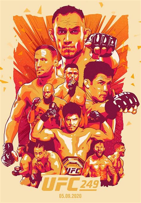 UFC 249 Artist Series Poster | Ufc, Ufc poster, Sport poster design