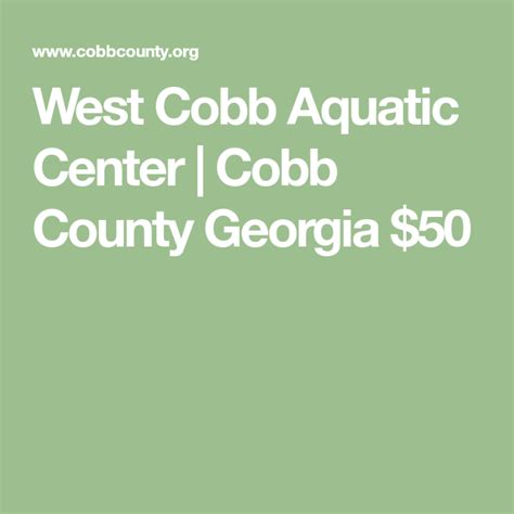 West Cobb Aquatic Center | Cobb County Georgia $50 | Private swim lessons, Birthday party ...