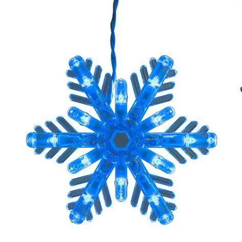 GE Snowflake 96-Count Multi-function Color Changing Snowflake LED Plug ...