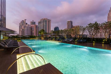 Luxury Hotel Swimming Pool Bangkok Thailand Editorial Stock Image ...