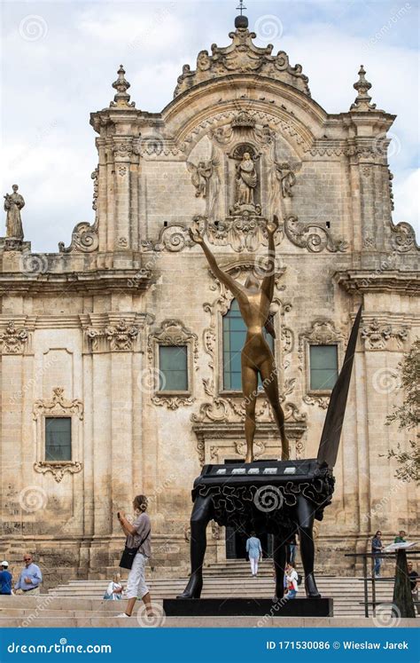 Matera, European Capital of Culture 2019. Sculpture the Surrealist Piano by Salvador Dali ...