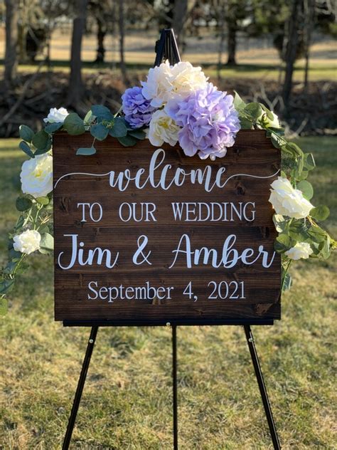 Wedding Welcome Signs/wedding Entrance Sign/rustic Wedding - Etsy