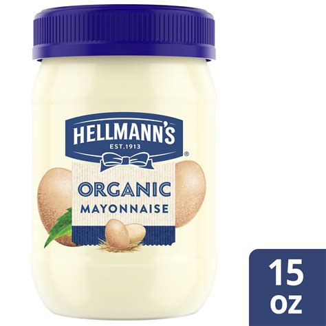 Hellmann's Organic Original Mayonnaise, 15 Fl Oz - Walmart.com