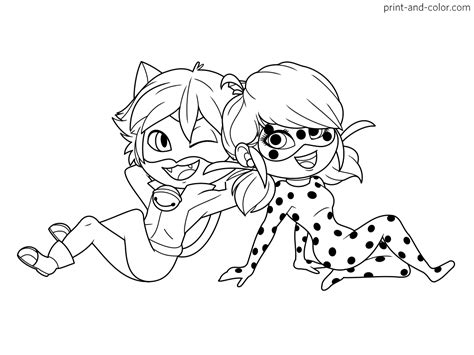 Miraculous: Tales of Ladybug & Cat Noir coloring pages | Print and