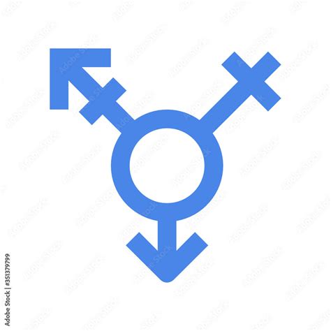 Vector illustration of the gender neutral symbol Stock Vector | Adobe Stock