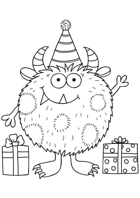 Cute Monster Coloring Pages To Print - bellajapapu