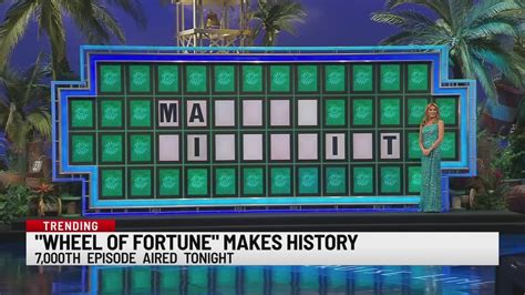 "Wheel of Fortune" airs 7,000th episode