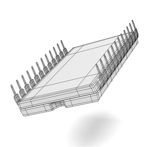 computer chips 3d model