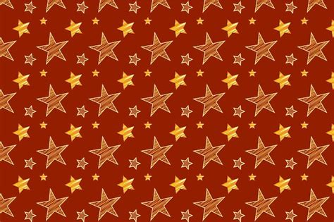 Free Vector | Hand drawn star pattern design