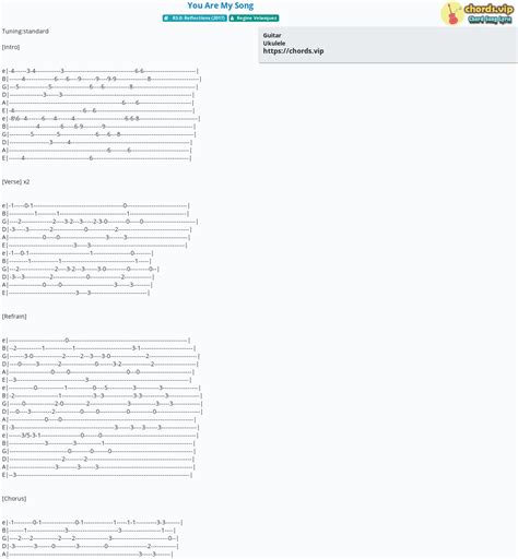 Chord: You Are My Song - tab, song lyric, sheet, guitar, ukulele ...