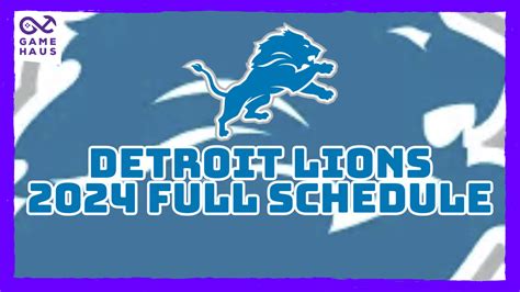 Detroit Lions Football Schedule 2024 2024 - Celie Mercedes