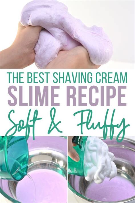 The Best Fluffy Shaving Cream Slime Recipe - A Must Try! | Shaving cream slime recipe, Slime ...