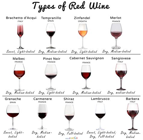 13 Different Types of Red Wine with Pictures