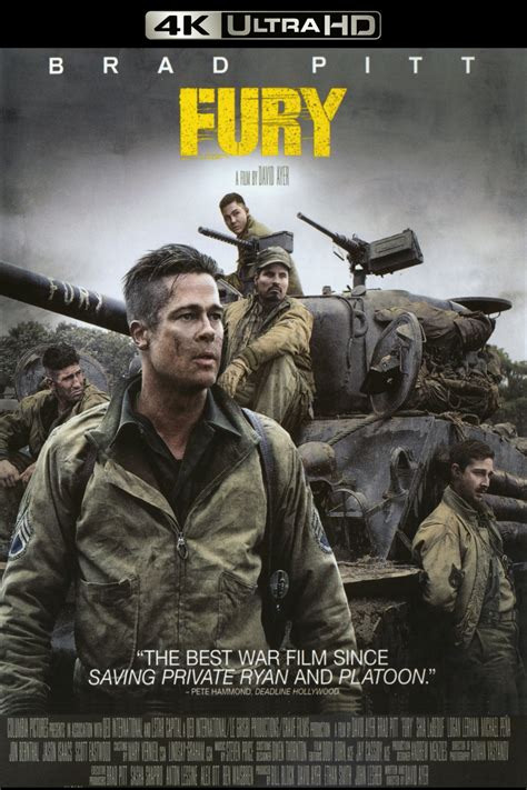 Fury (2014) - Posters — The Movie Database (TMDB)