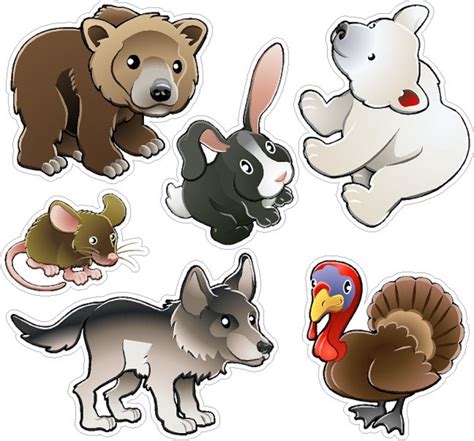 Wild Animal Stickers RemovableRepositionable Nursery Wall Decals Home Décor Wall Décor ...