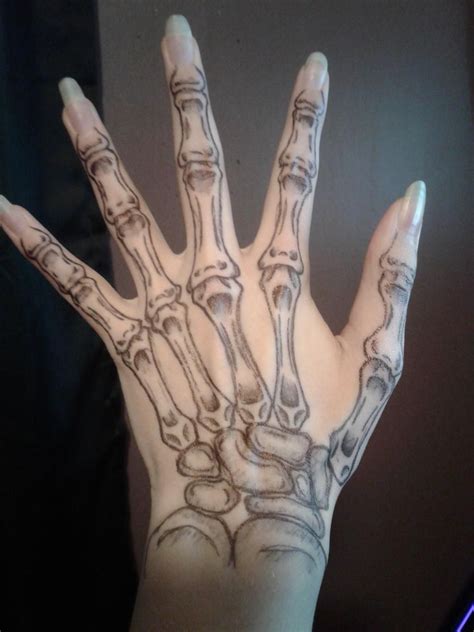 Skeleton Hand, Pen Tattoo by Sithilia1 on DeviantArt | Skeleton hand tattoo, Skull hand tattoo ...