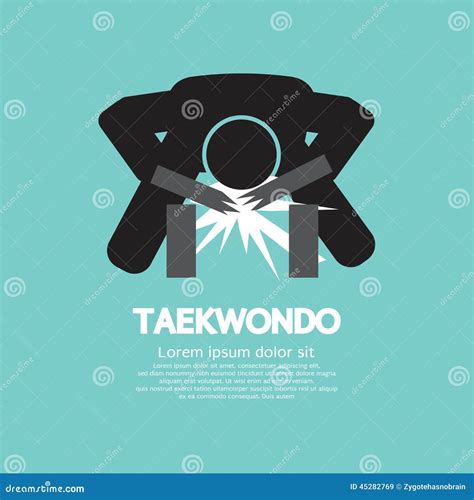 Taekwondo Asian Sport Symbol Cartoon Vector | CartoonDealer.com #45282769