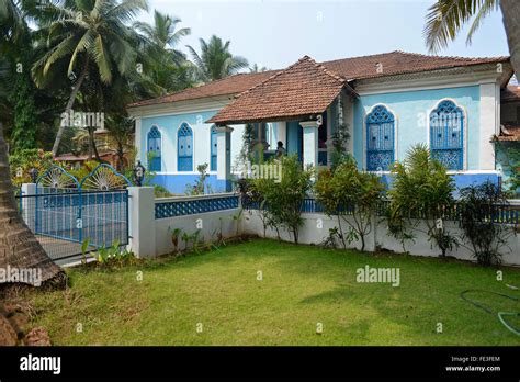 India Goa Colonial homes Stock Photo - Alamy