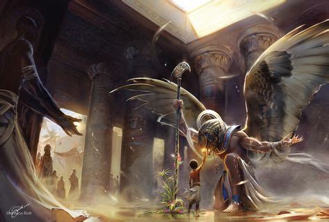 Age of Pantheons - Illustrations by Gianluca Rolli - The Art Showcase | Egypt concept art ...