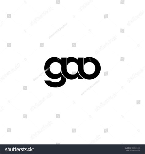 Gao Letter Original Monogram Logo Design Stock Vector (Royalty Free ...