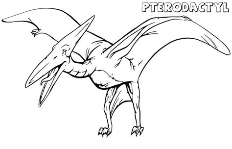 Pterodactyl 2 Coloring Page - Free Printable Coloring Pages for Kids