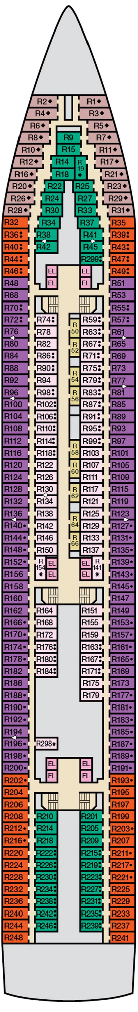 Deck Plan for Carnival Ecstasy | Iglu Cruise