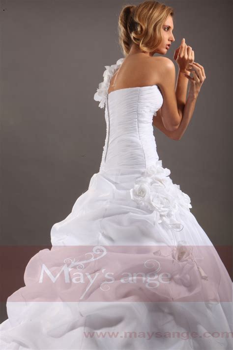 Affordable wedding dresses Rachel with one strap