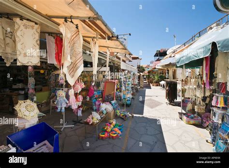 Shops in Village Centre, Polis, North West Coast, Cyprus Stock Photo - Alamy