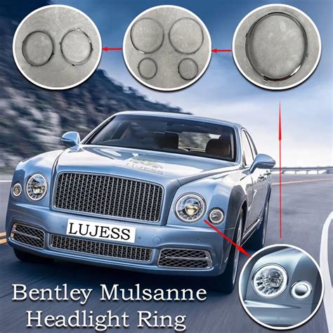 Bentley Continental Flying Spur Headlight Trims Lights Rims Chrome For Bentley Mulsanne ...