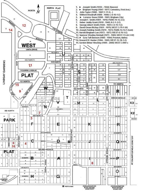 Salt Lake City Cemetery Map - Map Pasco County