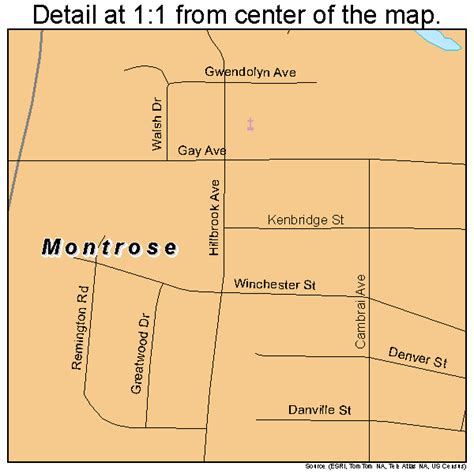 Montrose Virginia Street Map 5152904