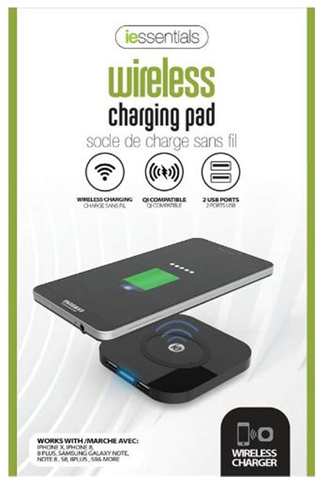 Wireless Charging Pad with 2 USB ports | KVCC Bookstore