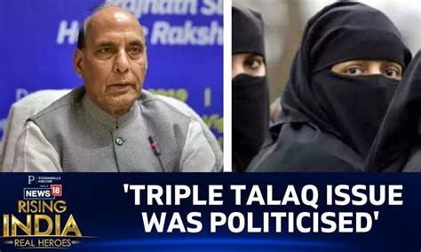 Rajnath Singh Speech Today | Defence Minister Rajnath Singh On Triple Talaq | News18 Rising ...