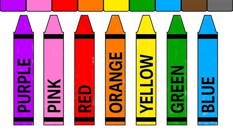 Printable Crayons With Color Names