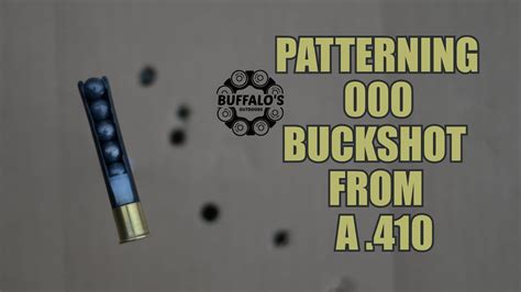 .410 ULTIMATE DEFENSE 000 BUCKSHOT PATTERNS - Mossberg 500 Cylinder Bore - YouTube