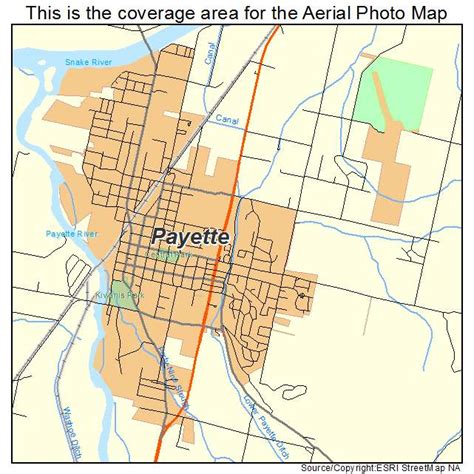 Aerial Photography Map of Payette, ID Idaho