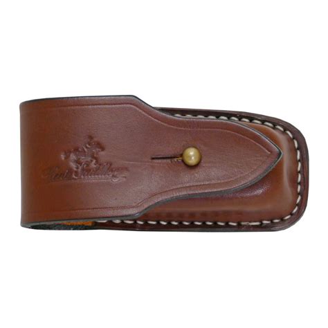 Pouch, for Leatherman Tool, Solid Leather, Horizontal with Brass Post at Kent Saddlery from $52.00