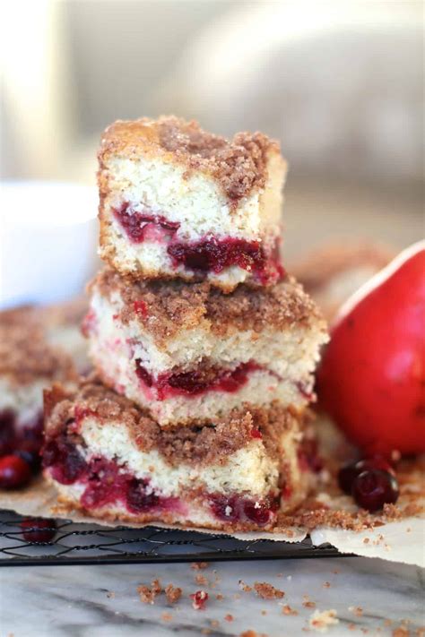 Cranberry Sauce Coffee Cake - The Seaside Baker