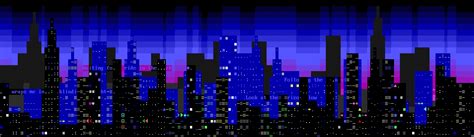 Build a ANSI city skyline generator : r/ANSIart