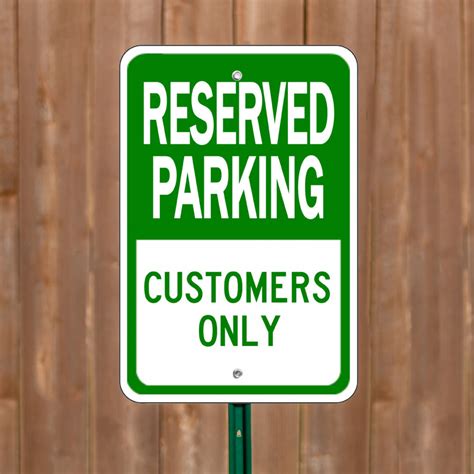 Custom Parking Signs | Custom Parking Signs - 24HourWristbands.Com