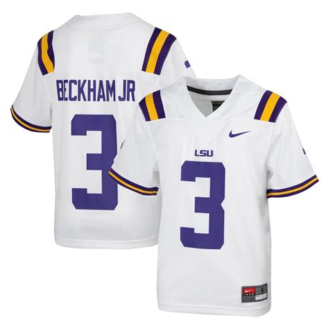 Youth Nike Odell Beckham Jr. White LSU Tigers Alumni Jersey