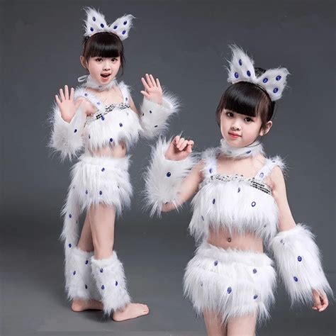 white cat cosplay for girls sexy cat girl cosplay costumes fox girl cosplay animal dance ...