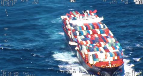 Huge Cargo Ship Loses Dozens of Containers in Rough Sea Conditions off East Coast of Australia