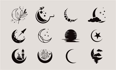 Moon Logo Vector Art, Icons, and Graphics for Free Download