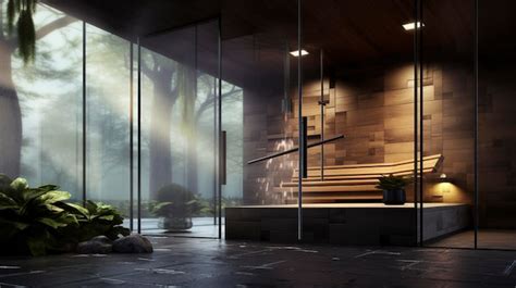 Premium AI Image | A photo of a tranquil spa steam room