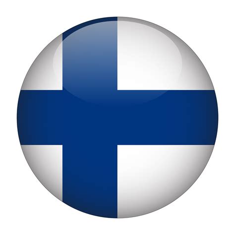 Finland 3D Rounded Flag with Transparent Background 15272137 PNG